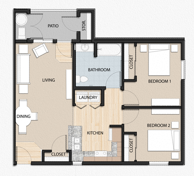 Floor Plans Willow Springs Senior Apartments Affordable Housing In Willows California